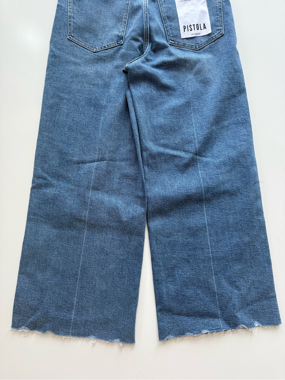 NWT Pistola Lana Crop High Rise Ultra Wide Leg Jeans Size 28 - Picture 7 of 7